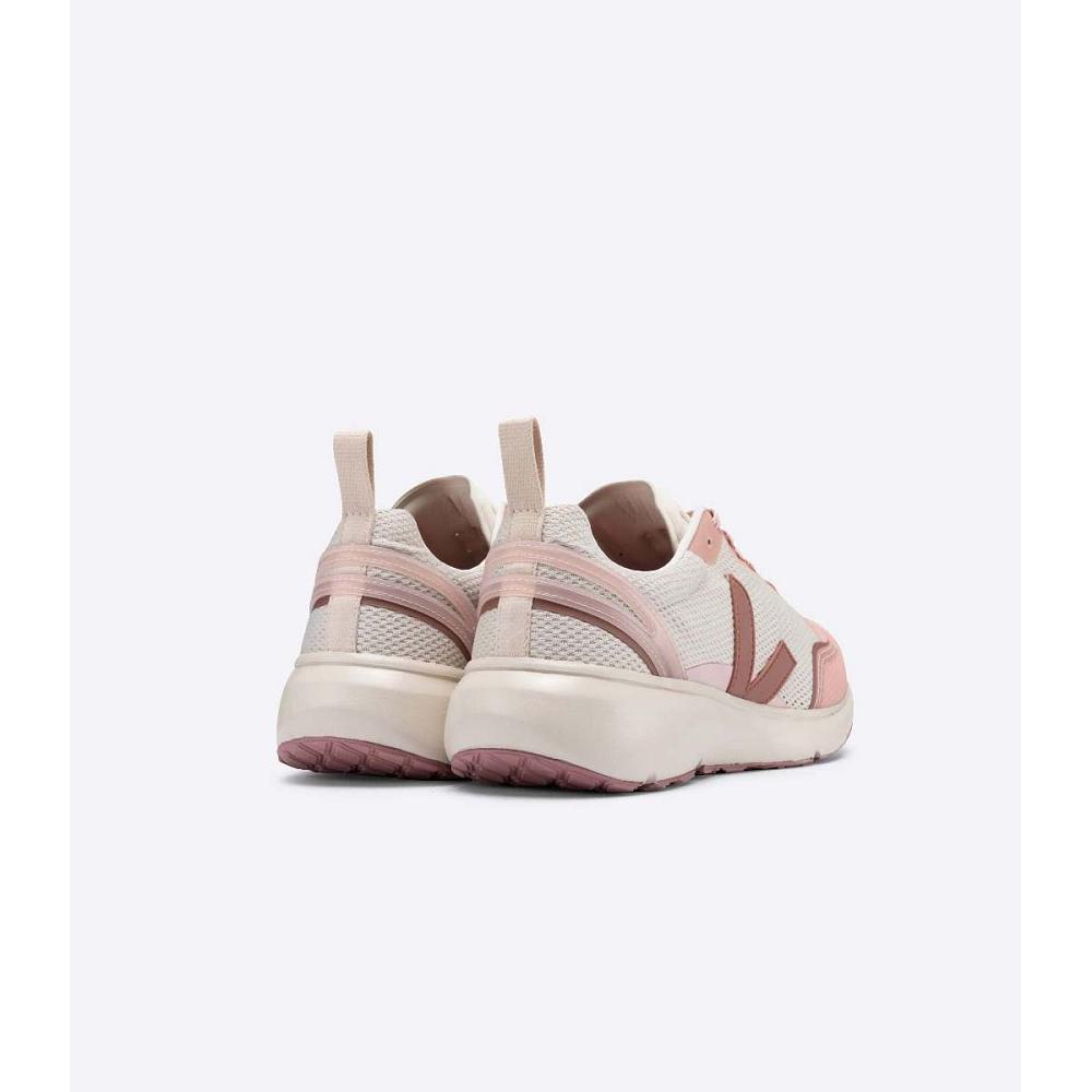 Women's Veja CONDOR 2 ALVEOMESH Shoes Beige/Pink | ZA 497PJJ